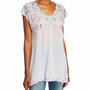 NWOT! Super Cute! Johnny Was Hayden Embroidered Tunic Top